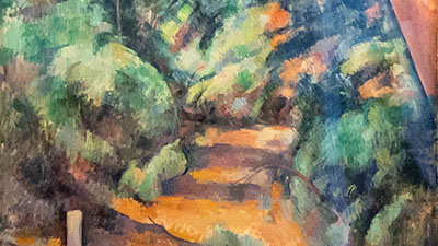 Paul Cézanne - Le roger rouge ( vers 1895 ) Huile sur toile